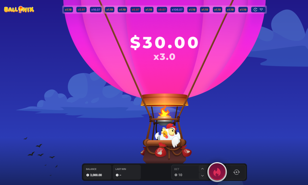 BalloniX App acceso a juegos